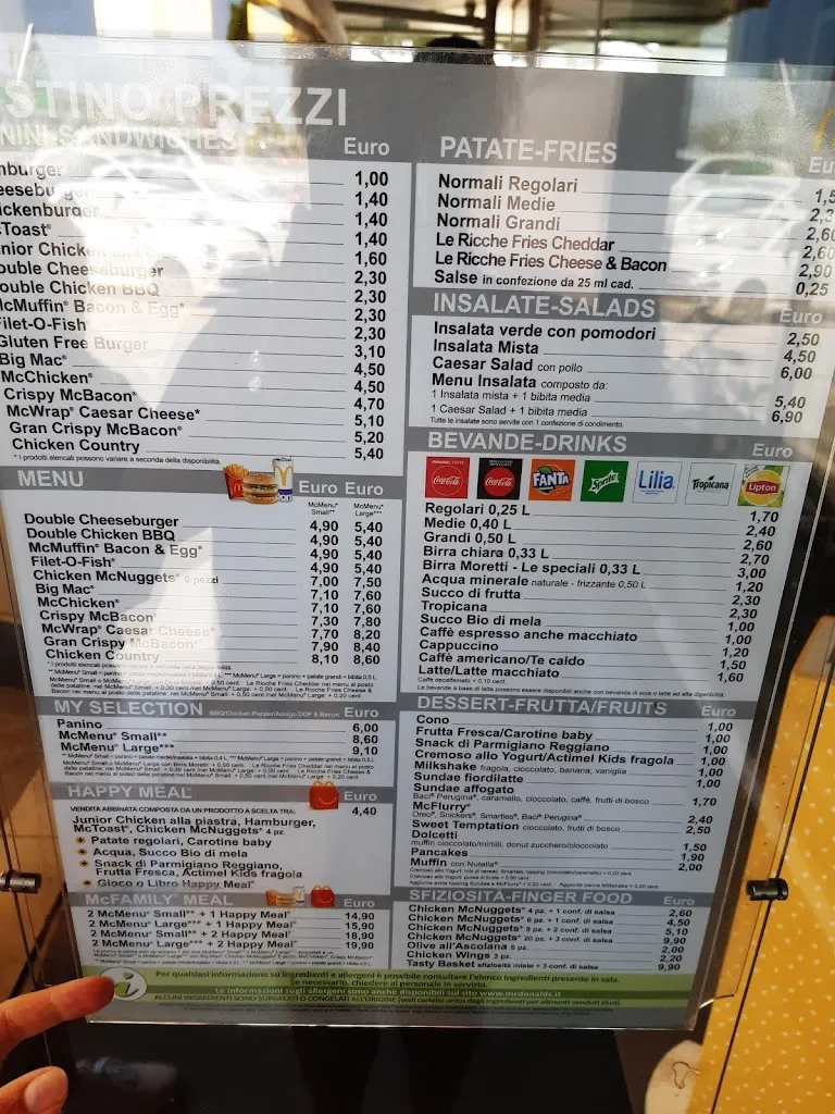Menu_McDonald's Savignano sul Rubicone_Savignano sul Rubicone_image_1