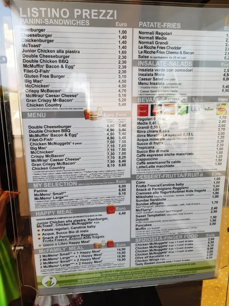 Menu_McDonald's Savignano sul Rubicone_Savignano sul Rubicone_image_2