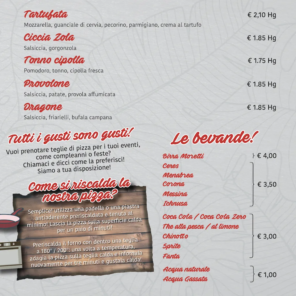 Menu_Benny pizza_Savignano sul Rubicone_image_1