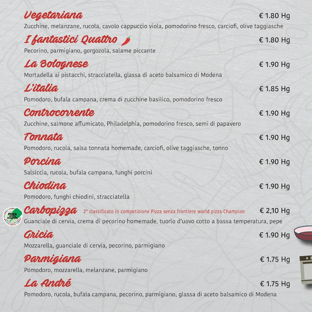 Menu_Benny pizza_Savignano sul Rubicone_image_2