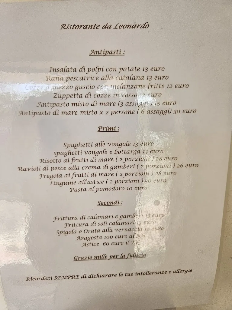 Menu_Ristorante Da Leonardo_Roccaspinalveti-Santa Giusta_immagine_1