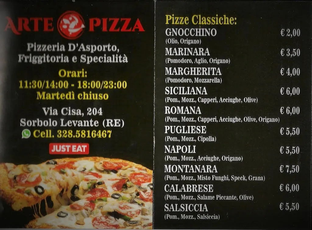 Menu_Arte Pizza - Sorbolo Levante_Sorbolo_immagine_4