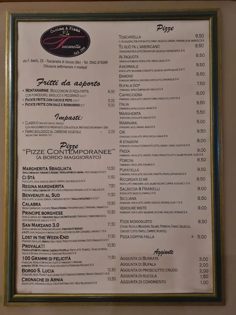 Menu_Ristorante Pizzeria La Toscanella_Toscanella_image_1