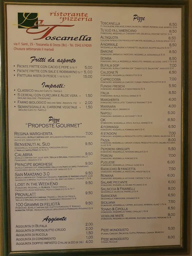 Menu_Ristorante Pizzeria La Toscanella_Toscanella_image_4
