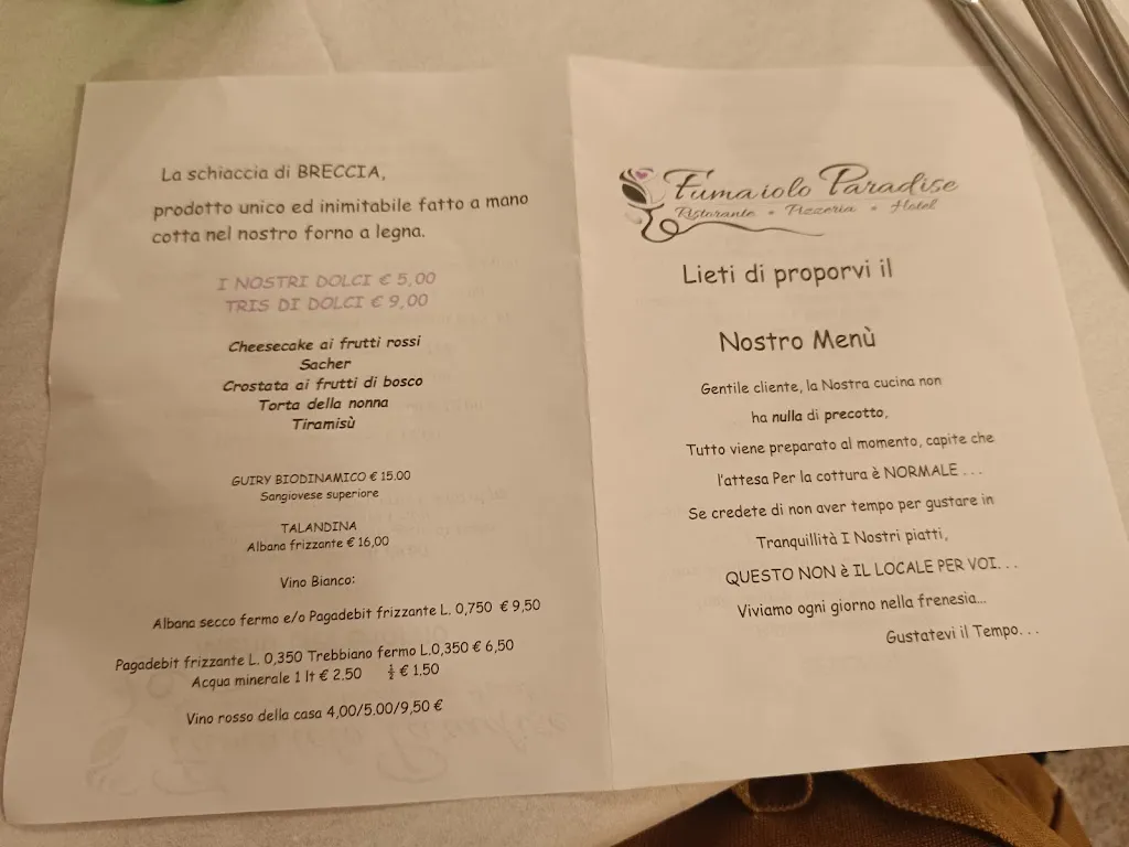 Menu_Fumaiolo Paradise Ristorante Pizzeria Hotel_Verghereto_image_2
