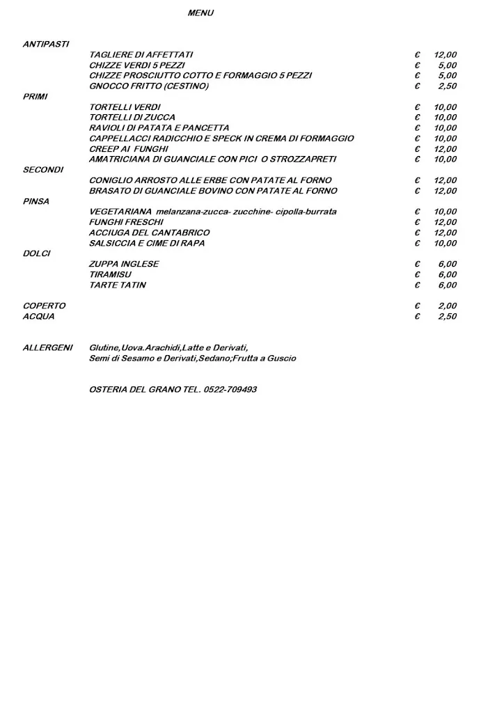 Menu_Osteria del Grano_Vezzano sul Crostolo_image_1