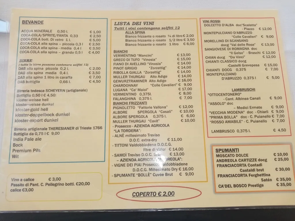 Menu_Ristorante Pizzeria Terrazza 63 di Safeland_Vezzano sul Crostolo_image_1