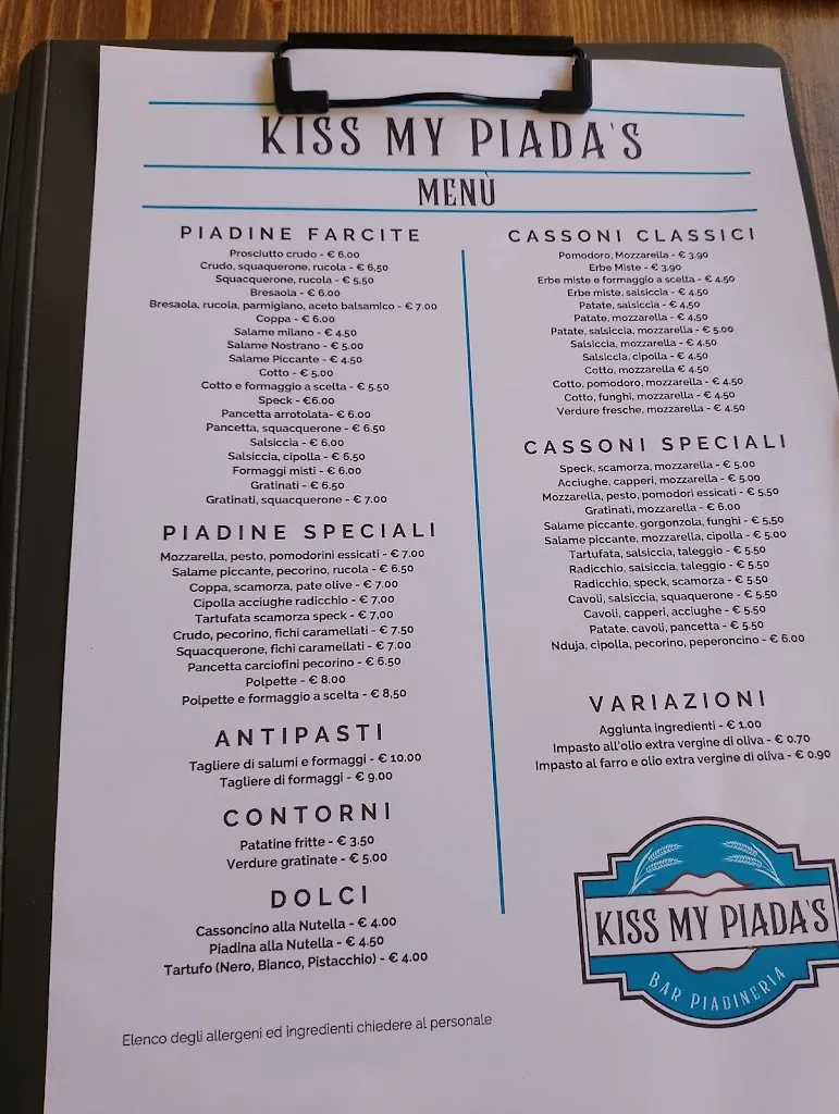 Menu_Kiss My Piada's Verucchio_Verucchio_image_2