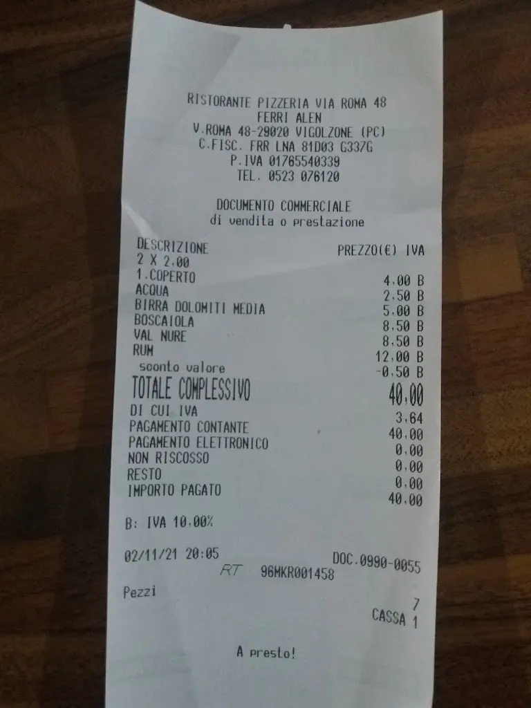 Elettra_Ristorante Pizzeria Via Roma 48_Vigolzone_review