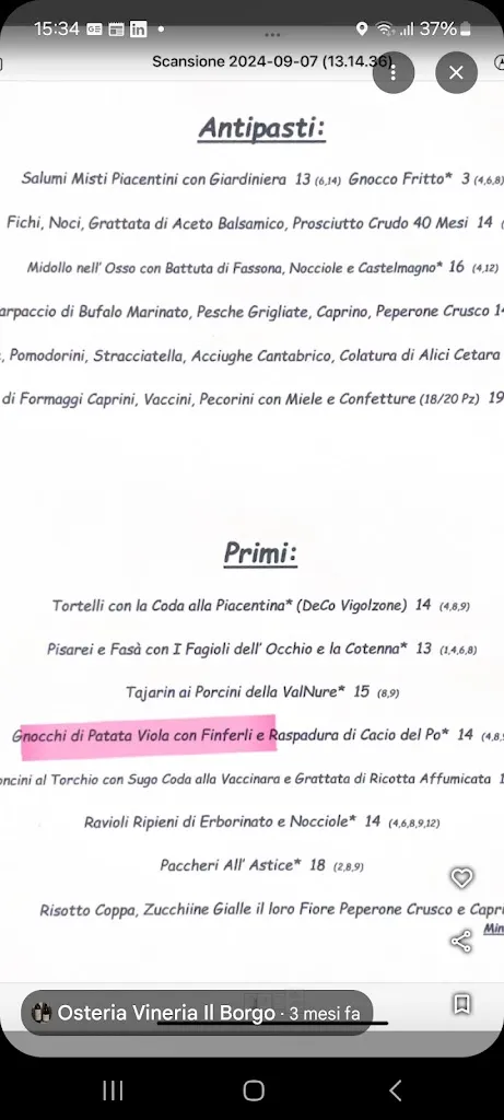 Menu_Osteria Vineria Il Borgo_Vigolzone_image_4