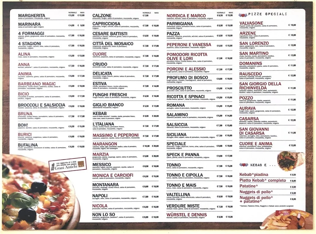 Menu_Pizzeria Cuore e Anima_Arzene_image_1