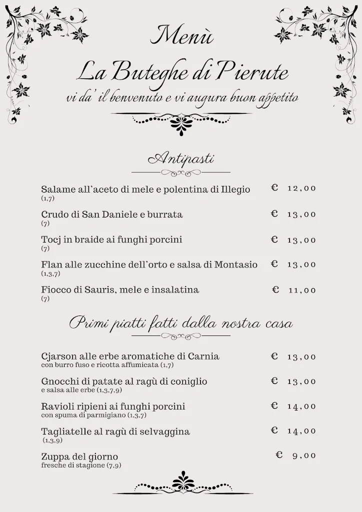 Menu_La Buteghe di Pierute_Arta Terme_image_2