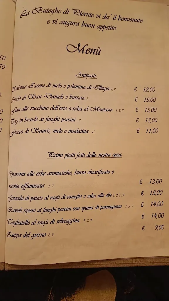 Menu_La Buteghe di Pierute_Arta Terme_image_4