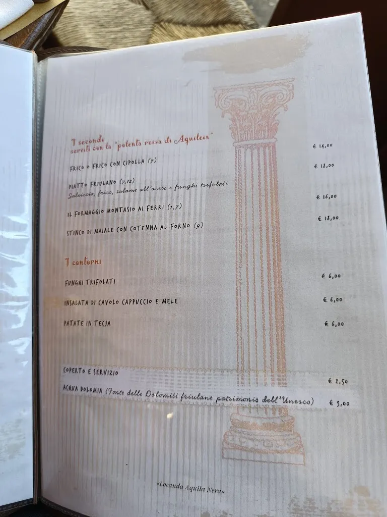 Menu_Aquila Nera - Restaurant Hotel_Aquileia_image_3