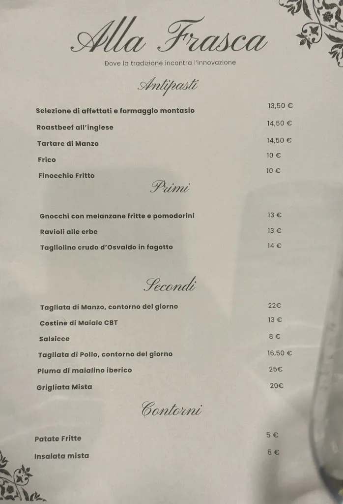 Menu_Alla Frasca ristorante Aquileia_Aquileia_image_1