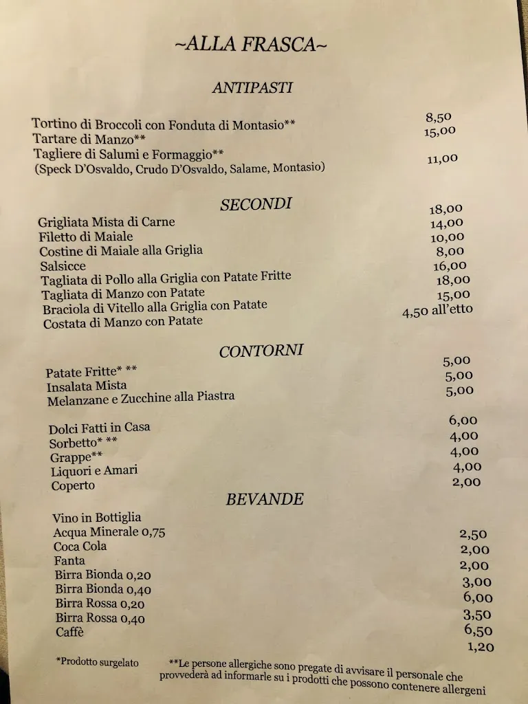 Menu_Alla Frasca ristorante Aquileia_Aquileia_image_2