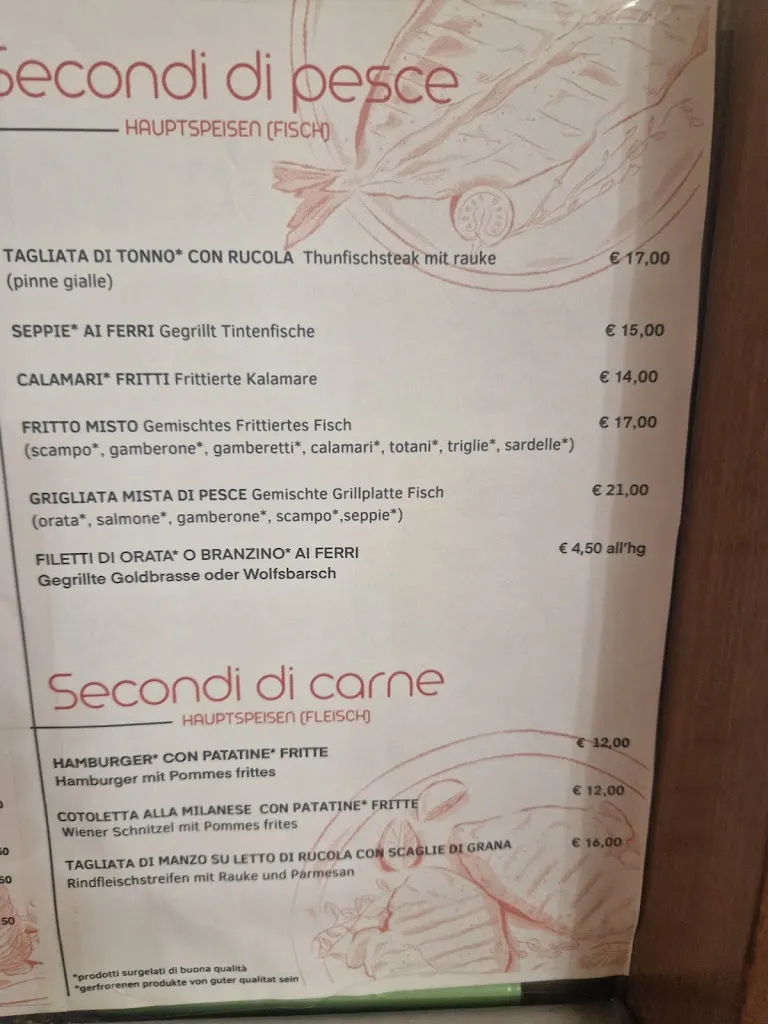 Menü_Vecchia Napoli Pizzeria Ristorante_Aquileia_Bild_1