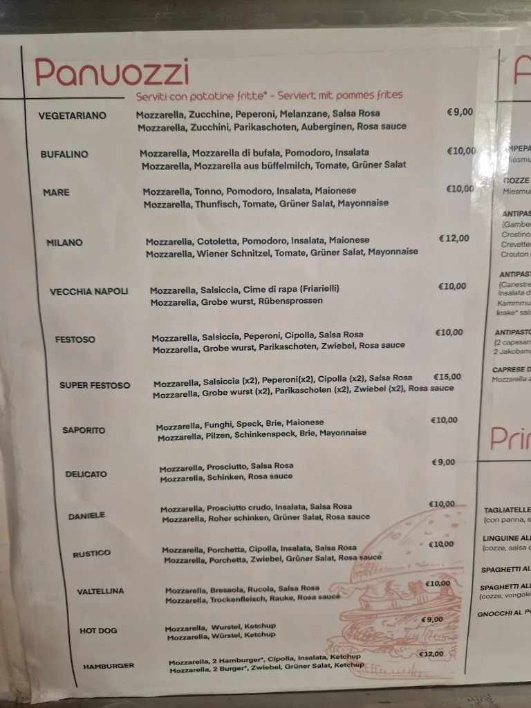 Menü_Vecchia Napoli Pizzeria Ristorante_Aquileia_Bild_2