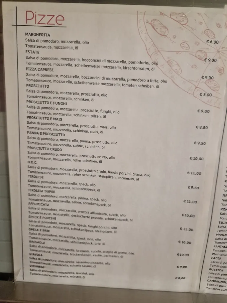 Menü_Vecchia Napoli Pizzeria Ristorante_Aquileia_Bild_4