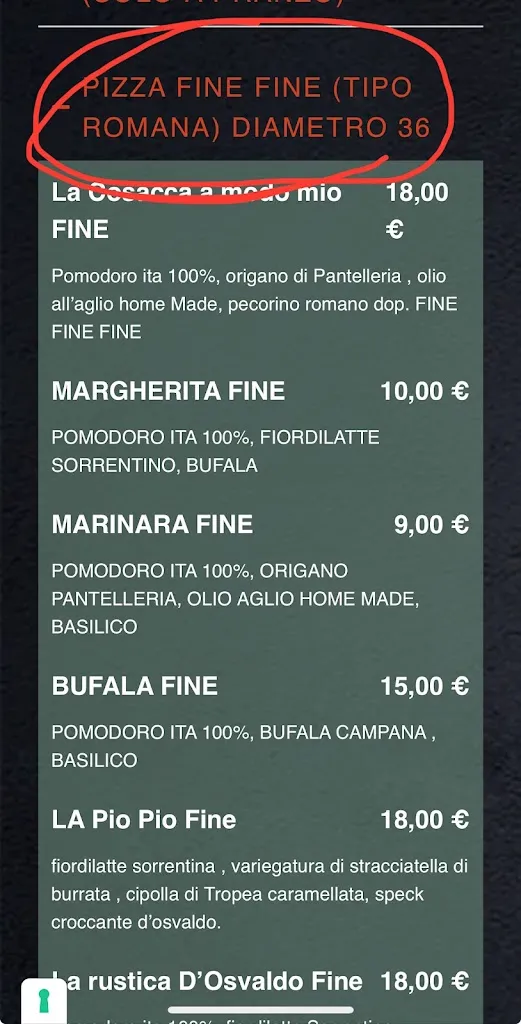 Menü_Mascari Pizza d'autore_Aquileia_Bild_1