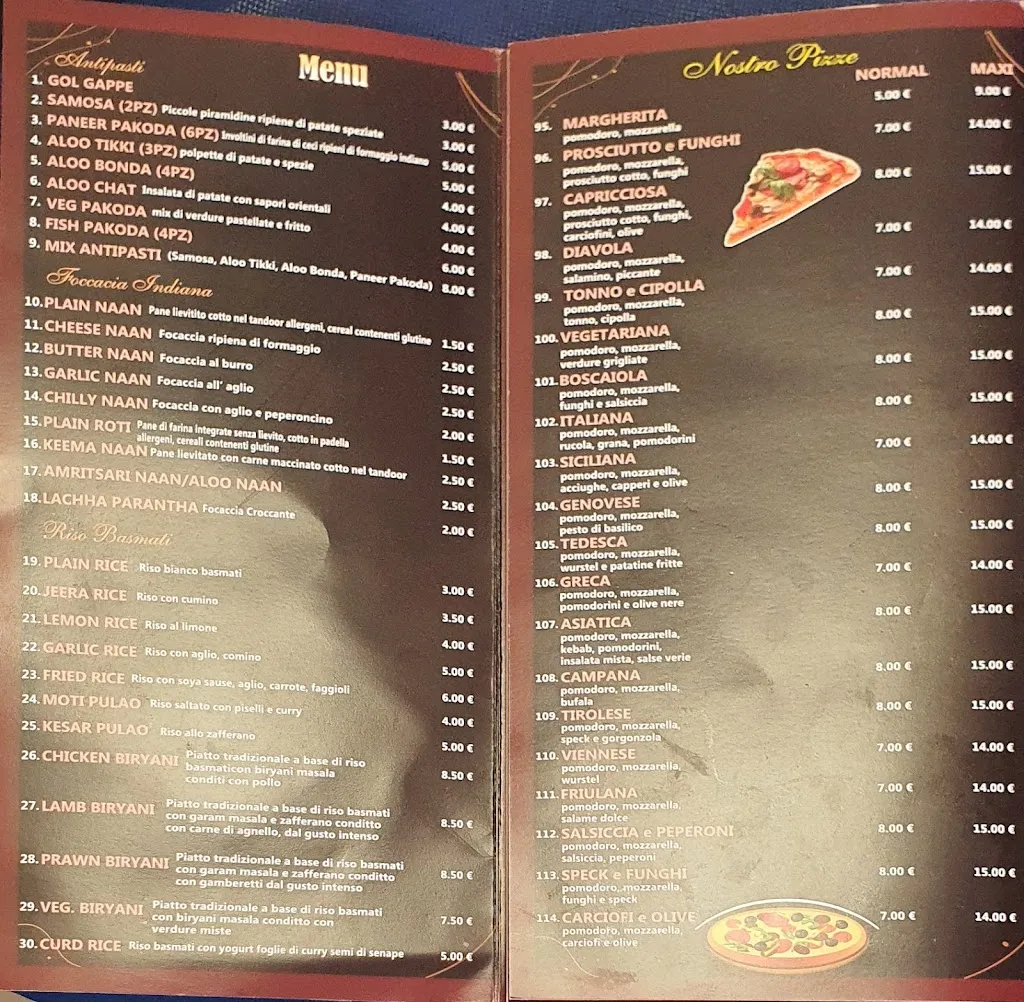 Menu_Tandoori Spice Indian restaurant & kebab_Azzano Decimo_immagine_1