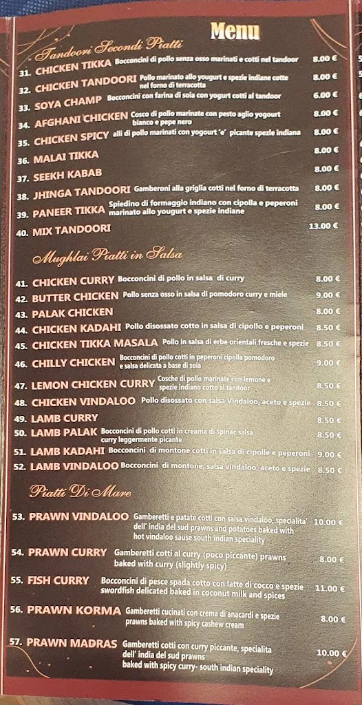 Menu_Tandoori Spice Indian restaurant & kebab_Azzano Decimo_immagine_2