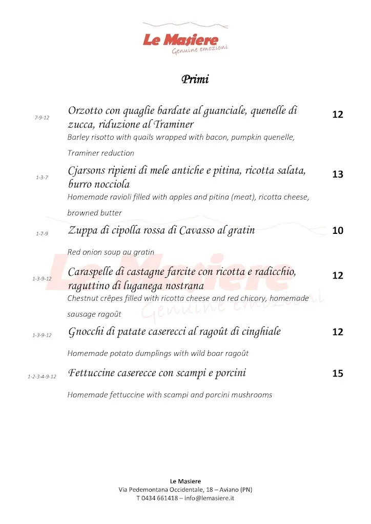 Menu_Le Masiere_Aviano_immagine_1