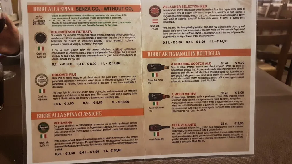 Menu_Trattoria - Pizzeria Aviano Inn_Aviano_image_2