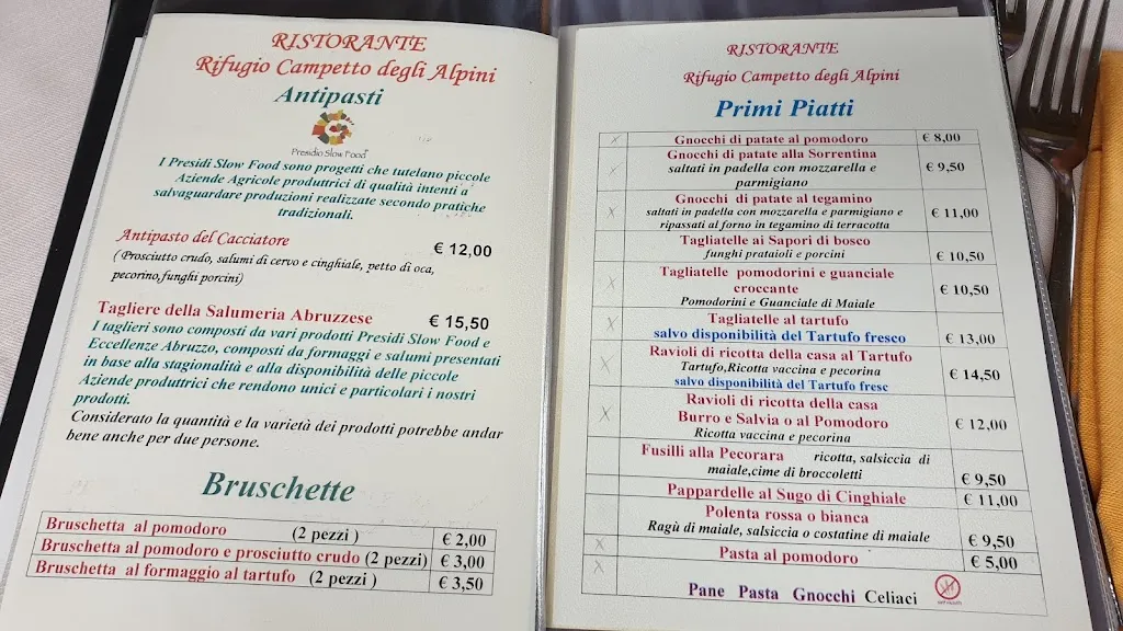 Menu_Ristorante Rifugio Campetto degli Alpini_Roccaraso_image_4