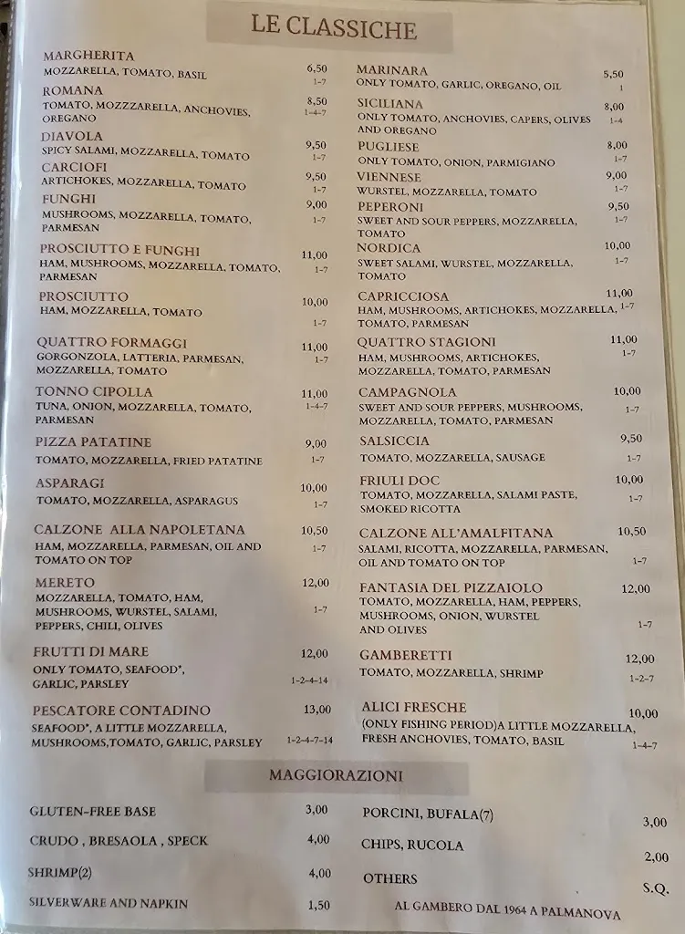 Menu_Pizzeria Al Gambero di Palmanova_Bagnaria Arsa_image_1