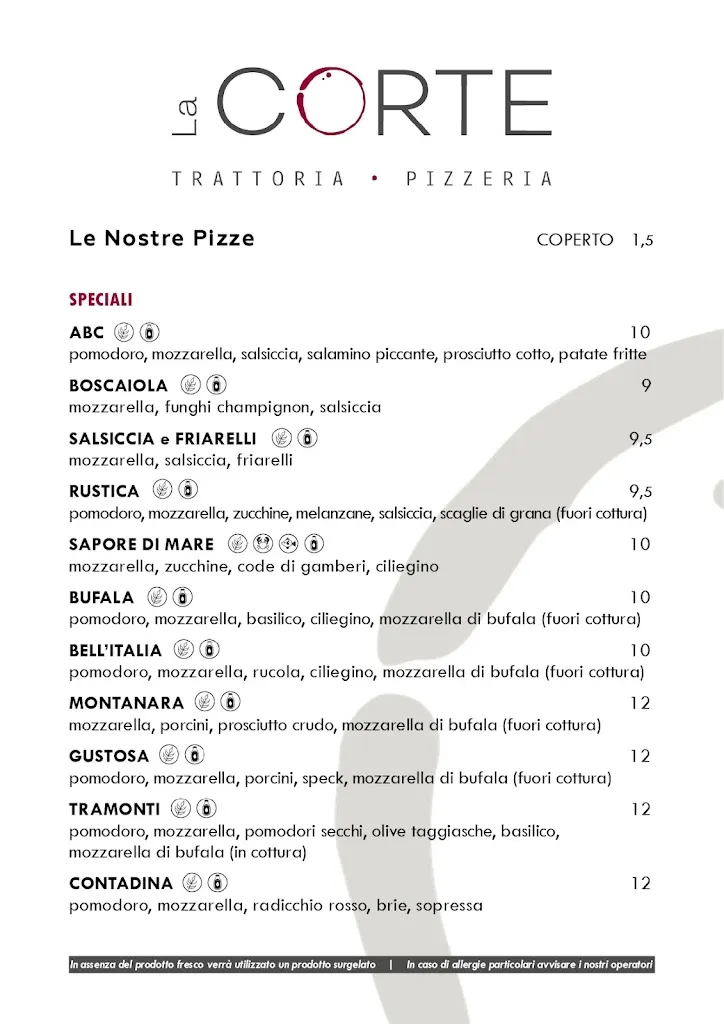 Menu_La Corte - Pizzeria Trattoria _Basaldella_image_1