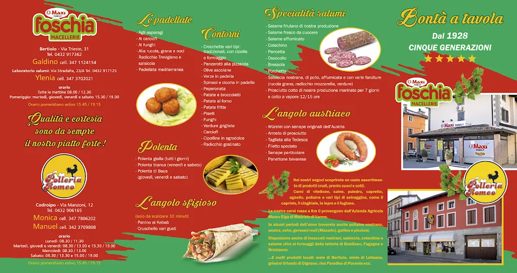 Menu_Macelleria Gastronomia Supermercato Maxì di Foschia Monica_Bertiolo_image_2