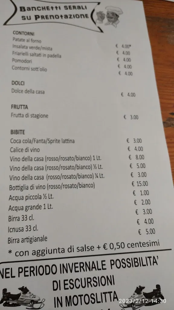 Menu_La Baita di bucci Alessandro_Roccaraso_image_4