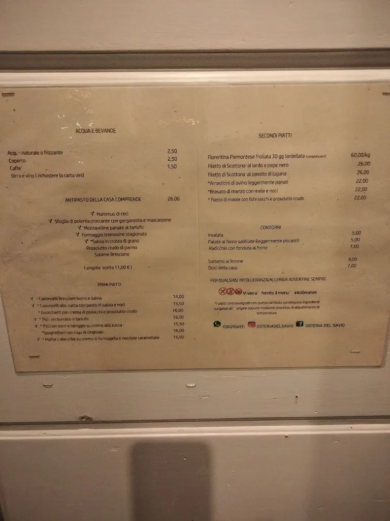 Menu_Osteria del Savio_Bressa_image_2