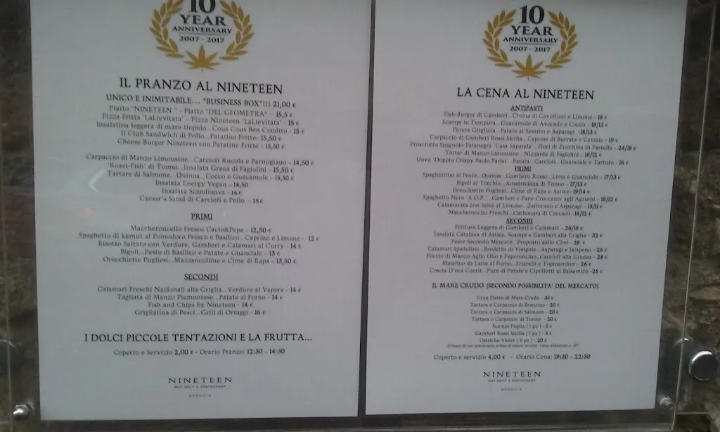 Menu_Ristorante Nineteen - 19_Bressa_image_3