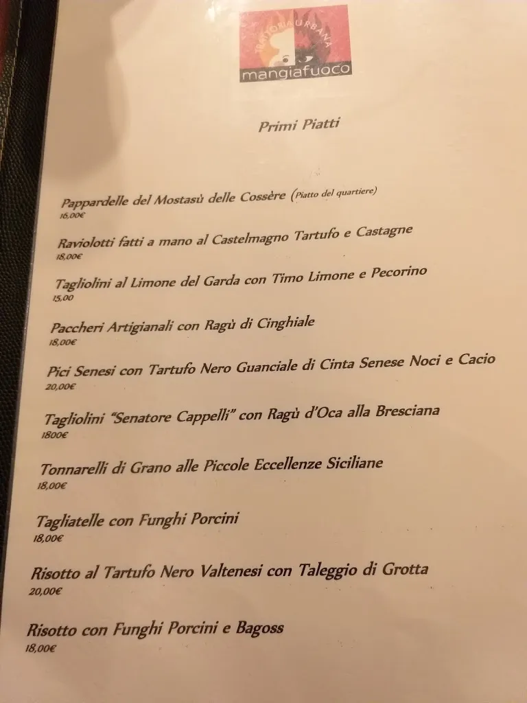 Menu_Trattoria Urbana 