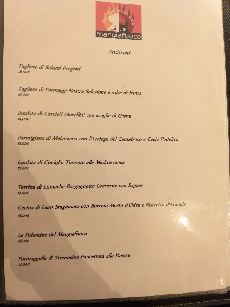 Menu_Trattoria Urbana 