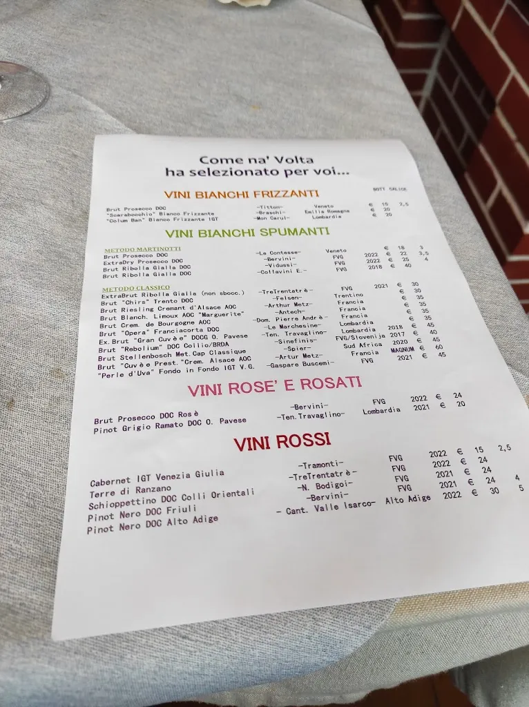 Menu_Come Na Volta_Budoia_image_1