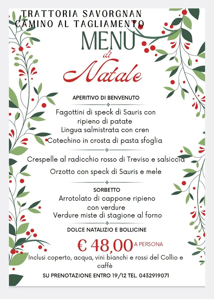 Menu_Trattoria Savorgnan di Pinzin Mariangela_Camino al Tagliamento_image_1