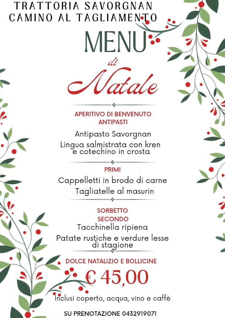 Menu_Trattoria Savorgnan di Pinzin Mariangela_Camino al Tagliamento_image_2