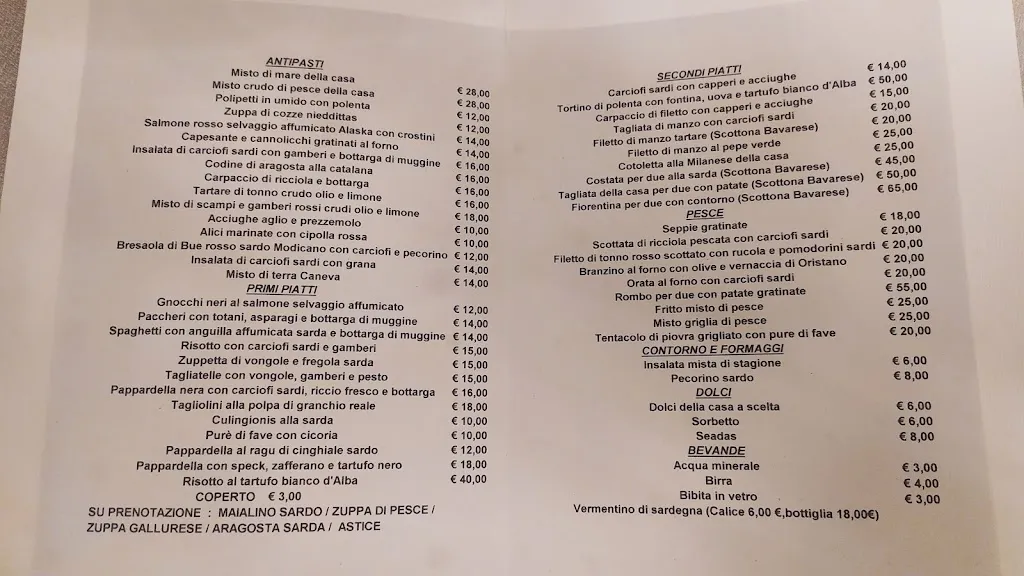 Menu_Osteria Caneva – Ristorante di Pesce e Cucina Sarda a Milano_Caneva_image_1