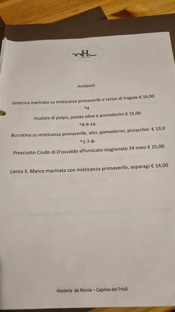 Menu_Hosteria da Monia- Capriva del Friuli_Capriva del Friuli_image_1