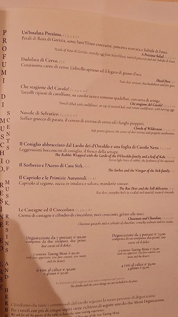 Menu_La Subida Country Resort - Trattoria al Cacciatore_Capriva del Friuli_image_3
