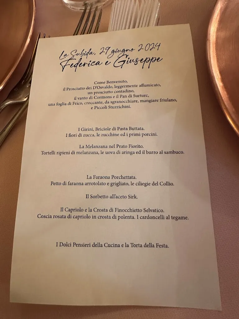 Menu_La Subida Country Resort - Trattoria al Cacciatore_Capriva del Friuli_image_4