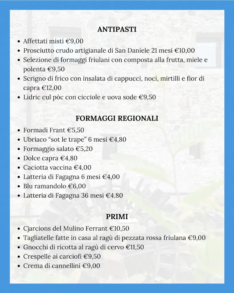 Menu_Mulino Ferrant Di Fant Paolo_Cassacco_image_1