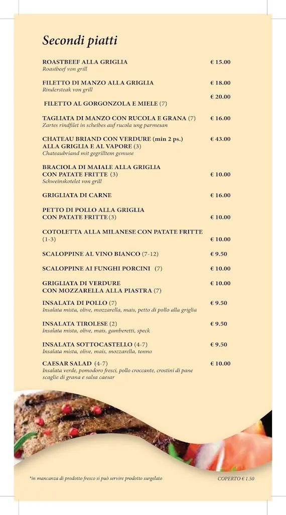 Menu_Albergo Ristorante Pizzeria Bar Sottocastello_Cassacco_immagine_1