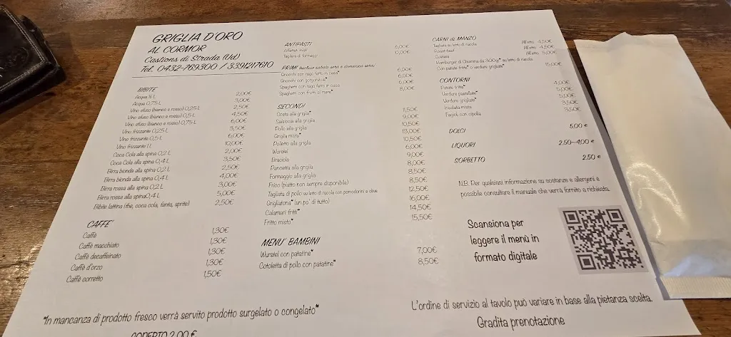 Menu_Griglia D'Oro Al Cormor_Castions_image_1