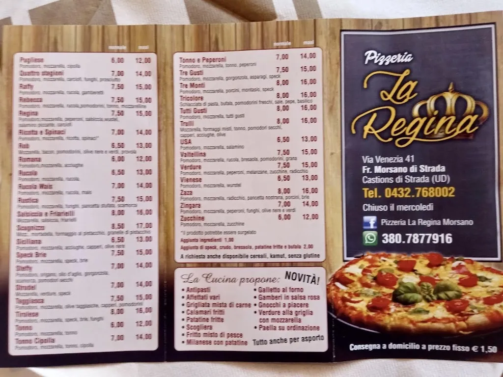 Menu_Pizzeria La Regina_Castions_immagine_2
