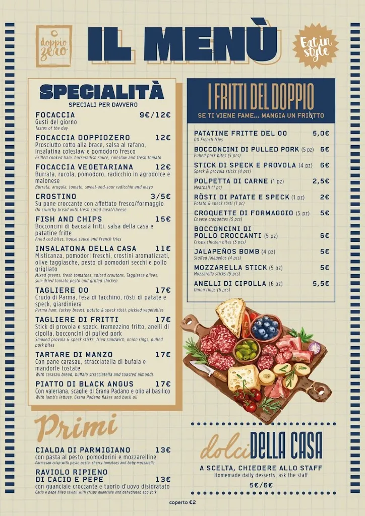 Menu_Doppio Zero - Eat in Style_Cavolano-Schiavoi_image_1