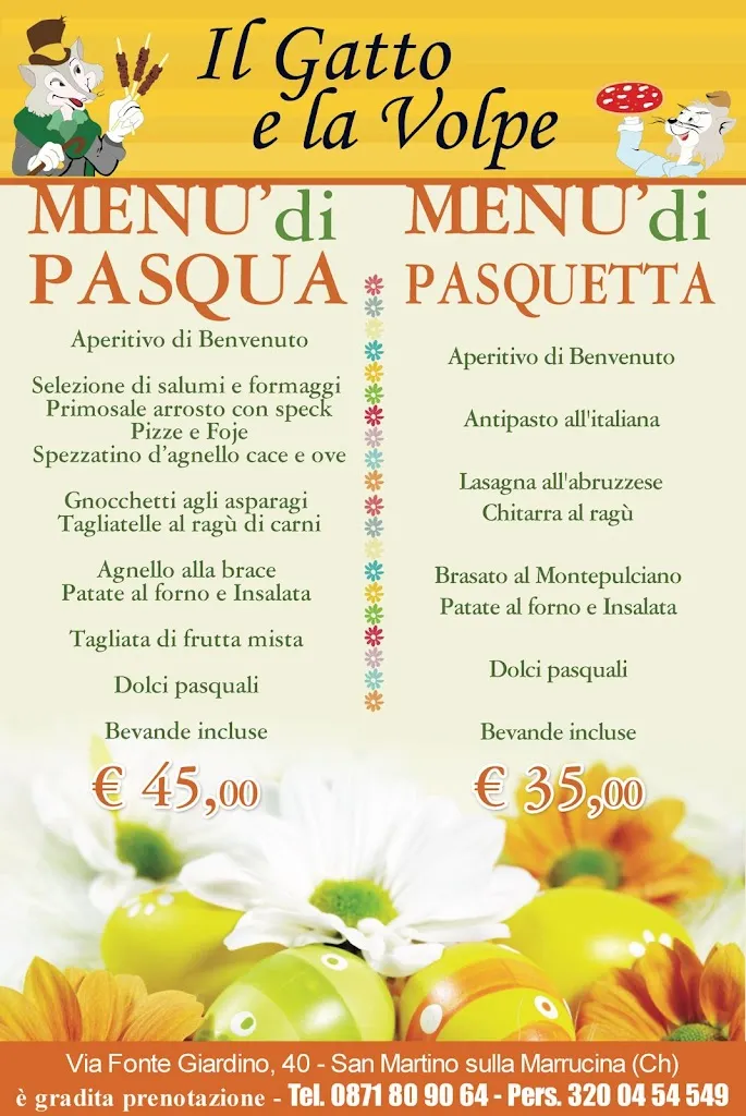 Menu_Il Gatto e la Volpe pizzeria e braceria_San Martino sulla Marrucina_image_1